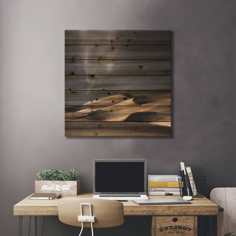 Nature Heals And Cheers... Print On Wood by Yvette Depaepe - Multi-Color