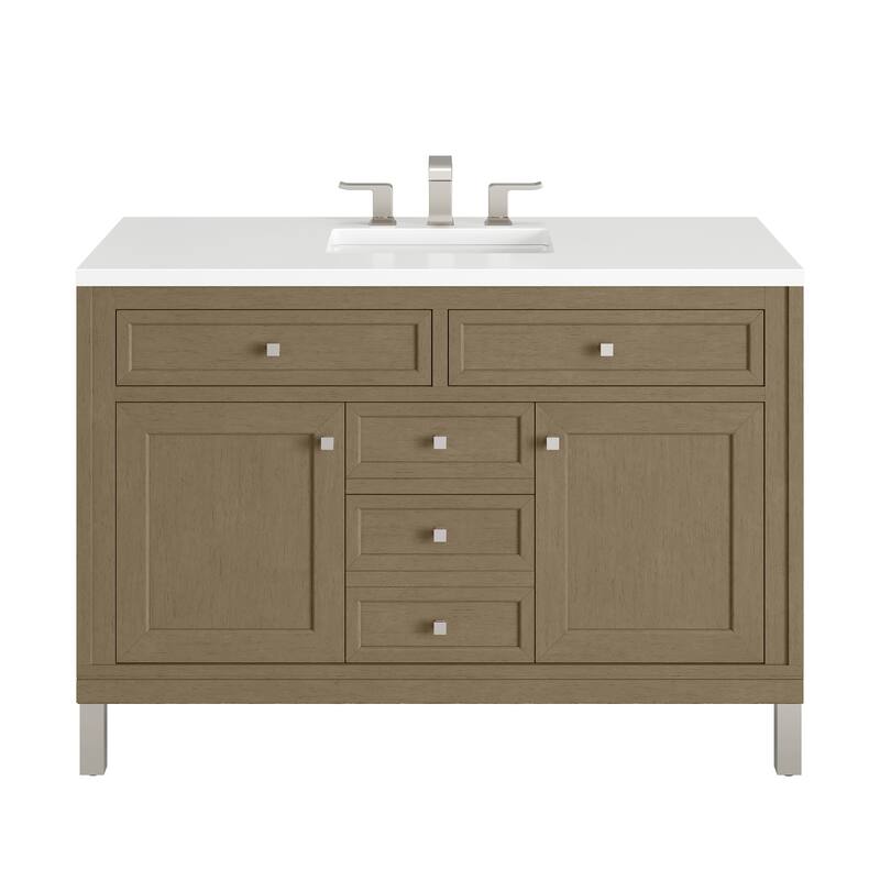 Chicago 48" Single Vanity, Walnut Whisper