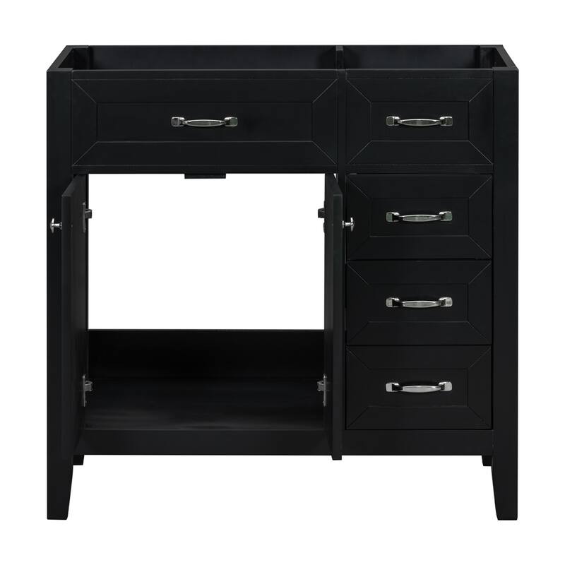 35.5" Bathroom Vanity with Drawers and Solid Frame（No Sink）