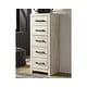 preview thumbnail 6 of 18, Drystan Narrow Chest - Casual Style - Multi Whitewash - 5-drawer