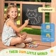preview thumbnail 5 of 10, EROMMY 4‑in‑1 Outdoor Playset – Wood Swing Set with Slide, Climbing Wall & Adjustable Swings, Backyard Playground for Kids