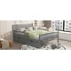preview thumbnail 25 of 30, Roomfitters Full Size Wood Platform Bed with Guardrails and Two Storage Cabinets