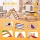 preview thumbnail 7 of 26, Pikler Triangle Set, Toddler Climbing Toys Indoor Playground, Ramp, and Arch, Montessori Climbing Set with Triangle