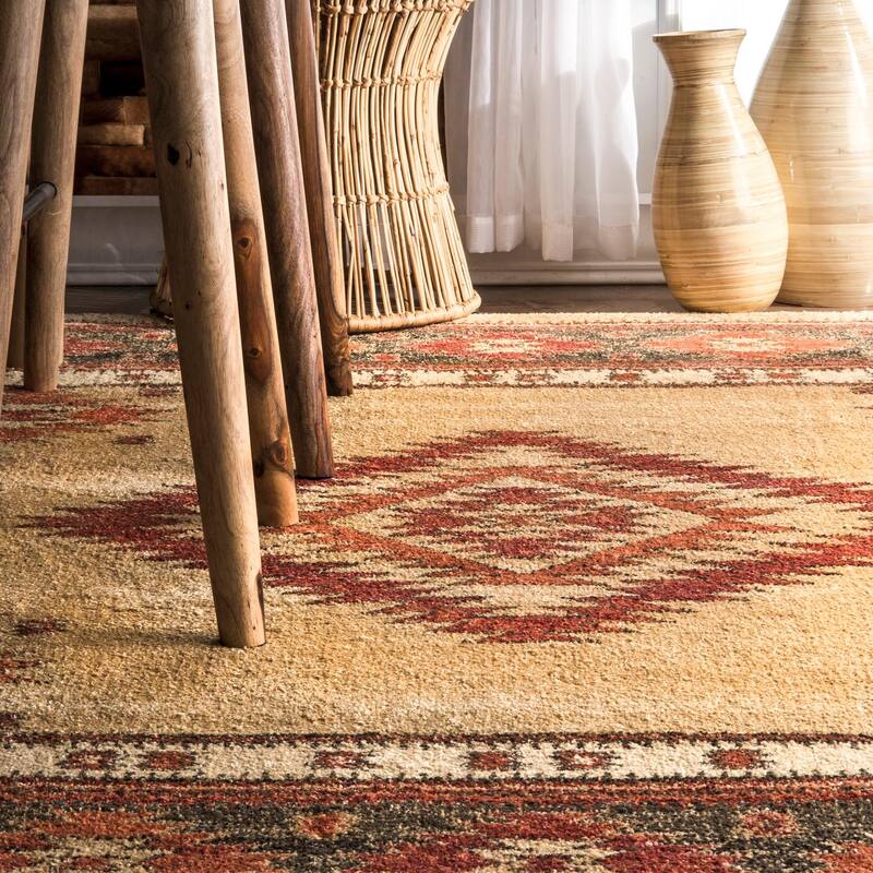Nuloom Margene Tribal Diamond Area Rug