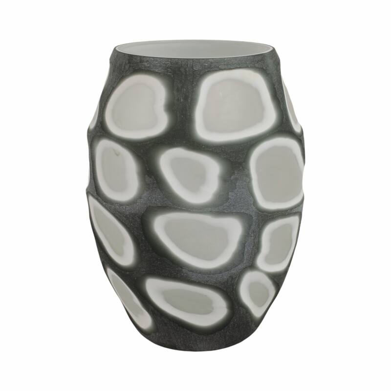 Sagebrook Home Glass Vase - 9" x 9" x 12"