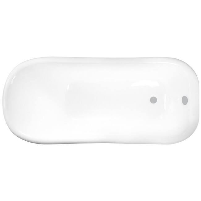 Kingston Brass Aqua Eden 66" Cast Iron Free Standing Tub
