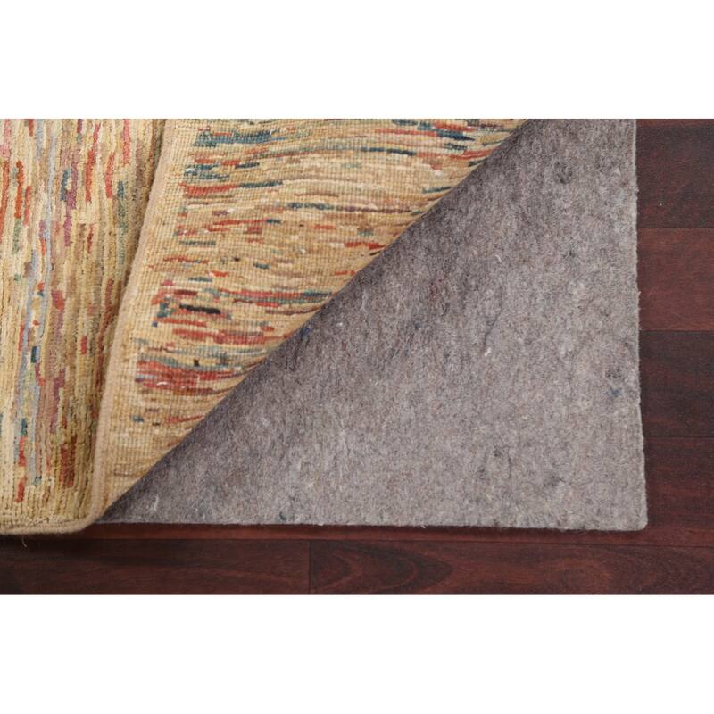 Striped Gabbeh Kashkoli Modern Area Rug Wool Hand-knotted Foyer Carpet - 2'8" x 3'11"