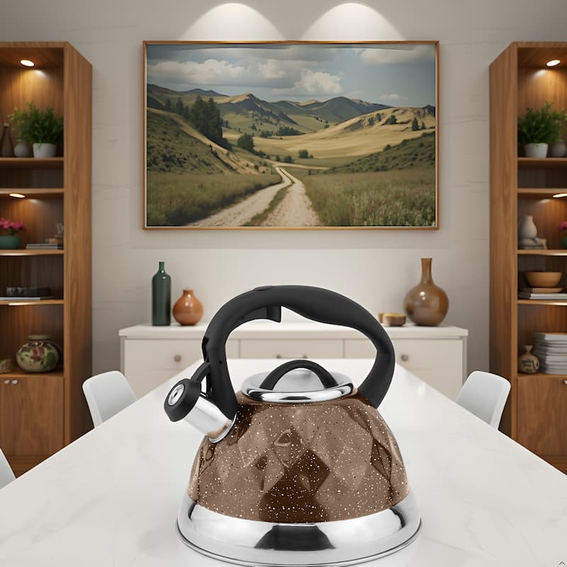 Lorren Home Trends Whistling Tea Kettle 3 Liters, with Ergonomic Handle