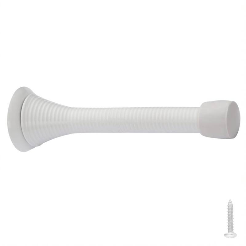Design House 188318 3-1/8" Baseboard Mounted Spring Door Stop - Pack - White