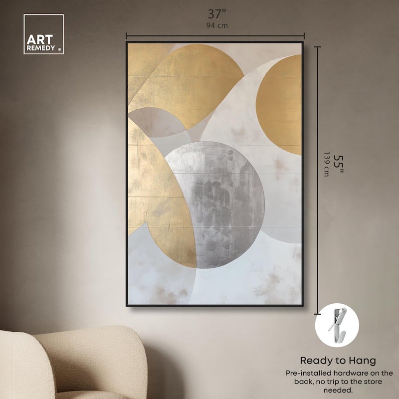 Golden Orb I Canvas by Art Remedy