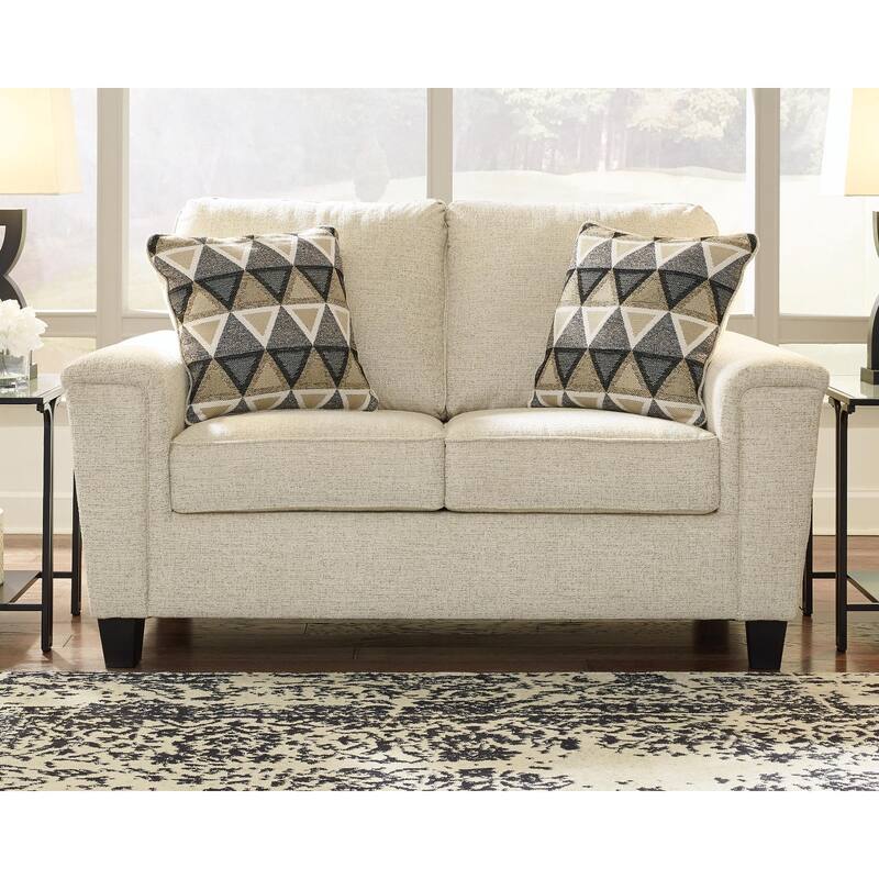 Signature Design by Ashley Abinger Loveseat - 61" W x 38" D x 39" H - Natural