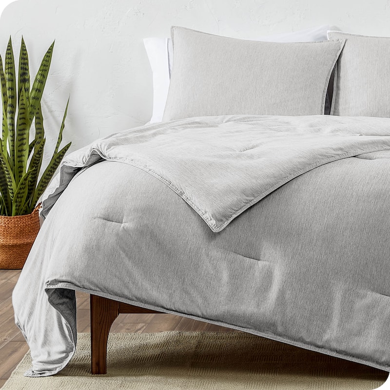 Bare Home Hypoallergenic Down Alternative Comforter Set - Full - Pewter