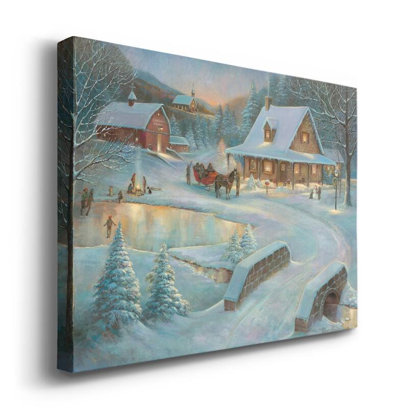 Little Meadows Xmas-Premium Gallery Wrapped Canvas - Ready to Hang