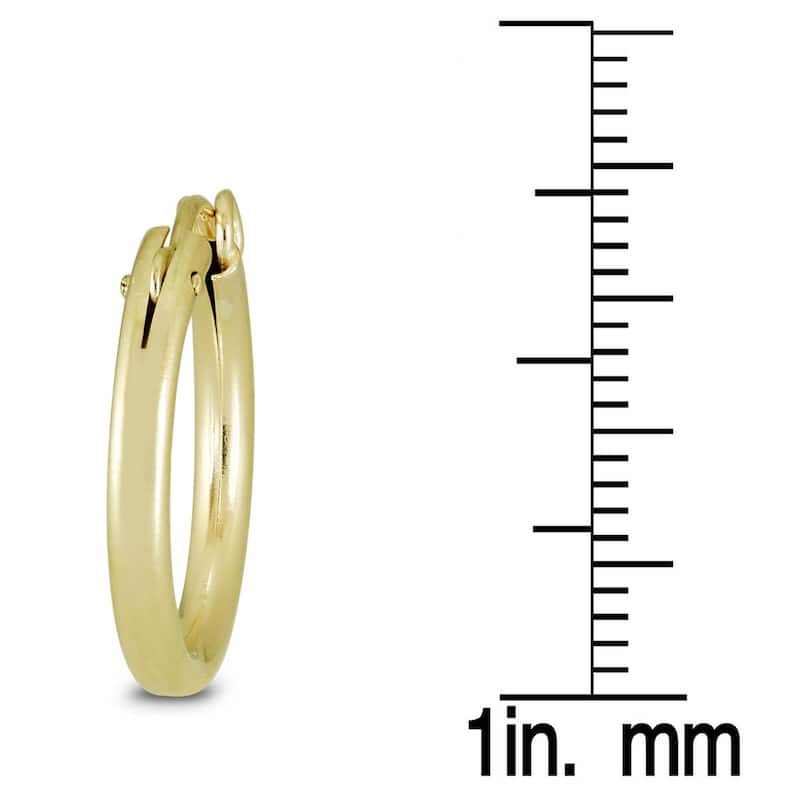 Marquee Jewels 14k Yellow Gold Filled Hoop Earrings (19 MM)