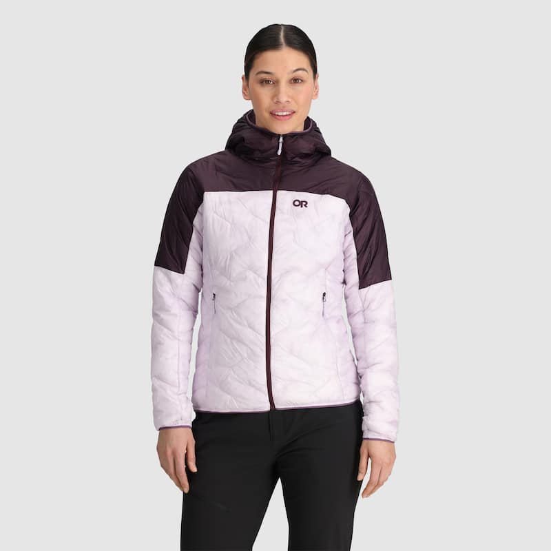 Outdoor Research Women's SuperStrand LT Hoodie - Stardust/Amethyst - L