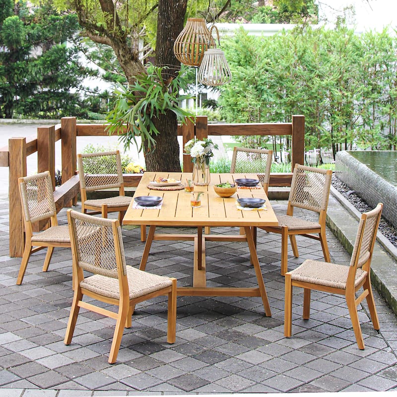 Cambridge Casual Belmont 2-Piece Teak Outdoor Dining Chair