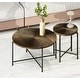 preview thumbnail 11 of 22, Crafted Wood Radial Pattern Coffee Table Set