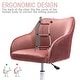 preview thumbnail 19 of 117, Corvus Braff Velvet Upholstered Adjustable Ergonomic Office Chair
