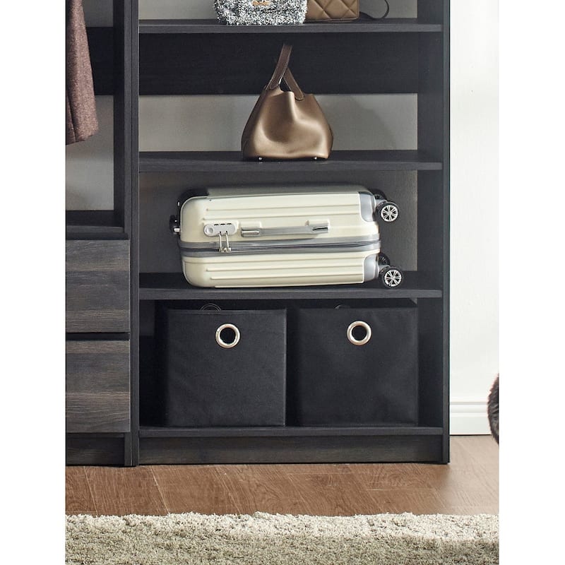 Prosper Gray Freestanding Walk in Wood Closet System