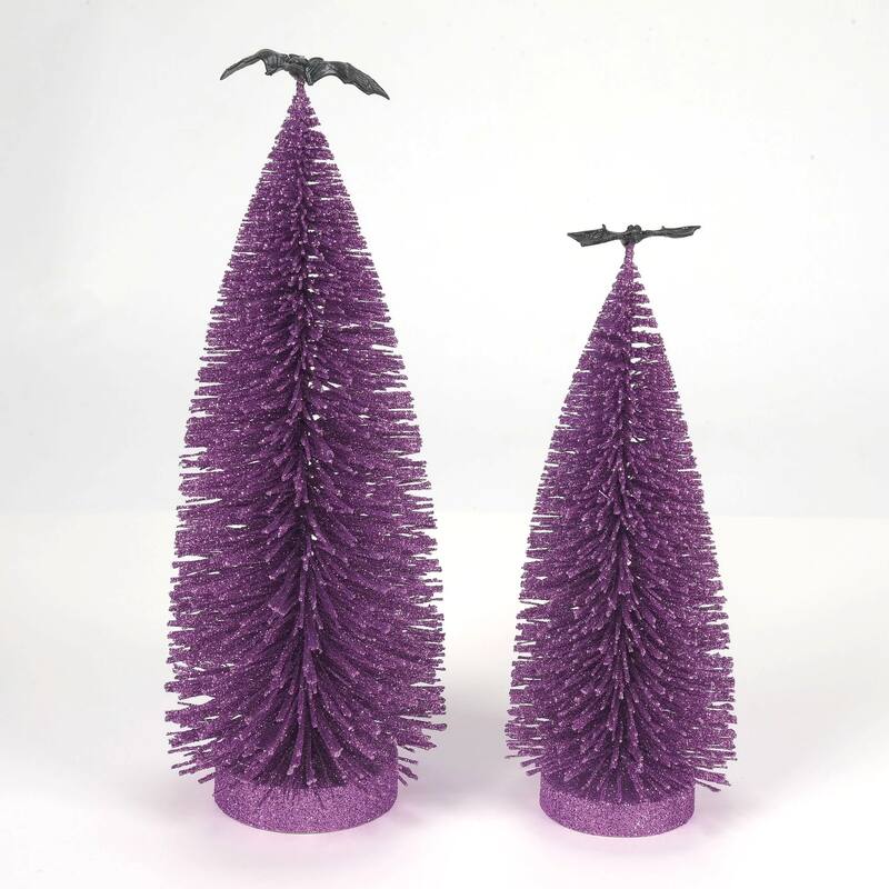 Department 56 Village Halloween Gone Batty Trees Accessory - Set of 2 - 6014700