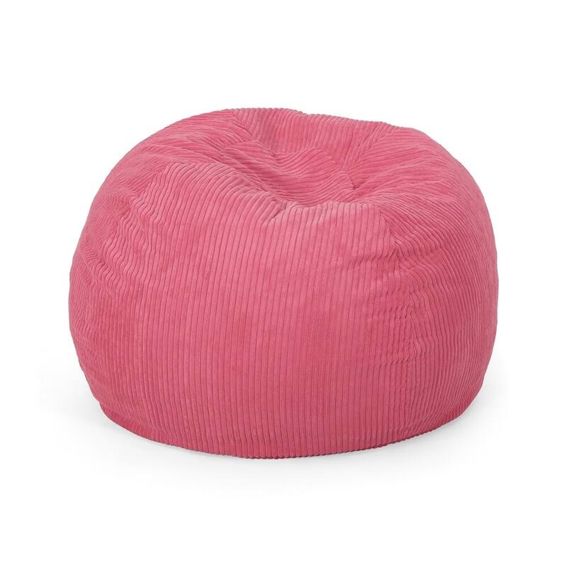 Modern Corduroy Polyester 3 ft. Bean Bag Chair