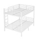 preview thumbnail 8 of 10, White Metal Full over Full Bunk Bed with Under Bed Storage and Safety Guardrails