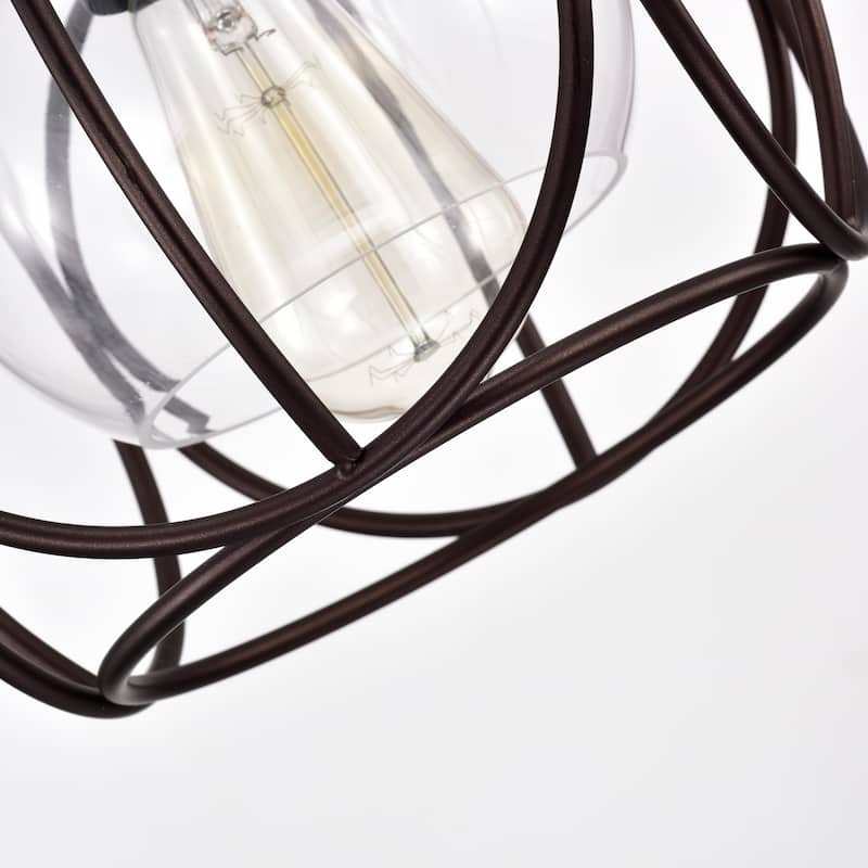 1-light Oil Rubbed Bronze Hanging Pendant
