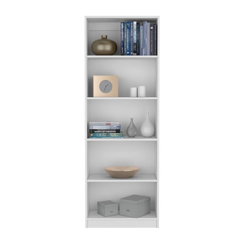 Bookcase 4-Shelves Benzoni, Office, White,High quality and durable