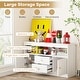 preview thumbnail 7 of 17, Kids Toy Storage Organizer with Open Shelf and 2 Drawers for Playroom - 42" x 12" x 24.5"