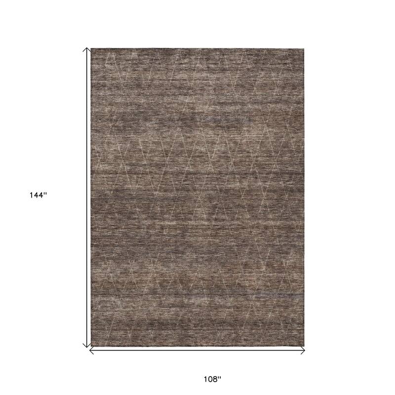 HomeRoots Geometric Transitional Rectangle Outdoor Rug
