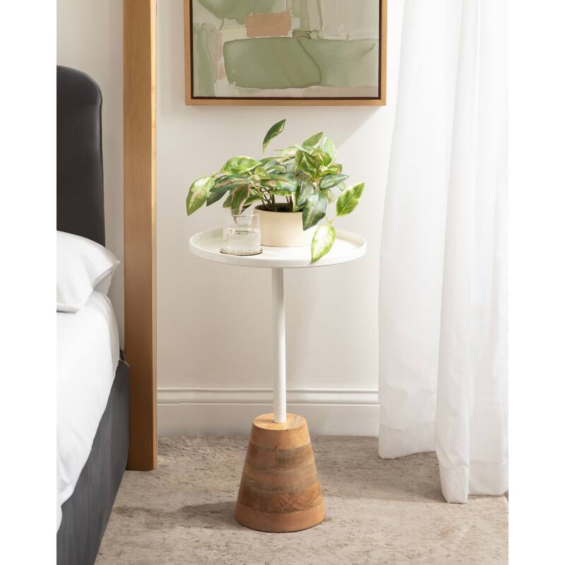 Kate and Laurel Tira Round Side Table