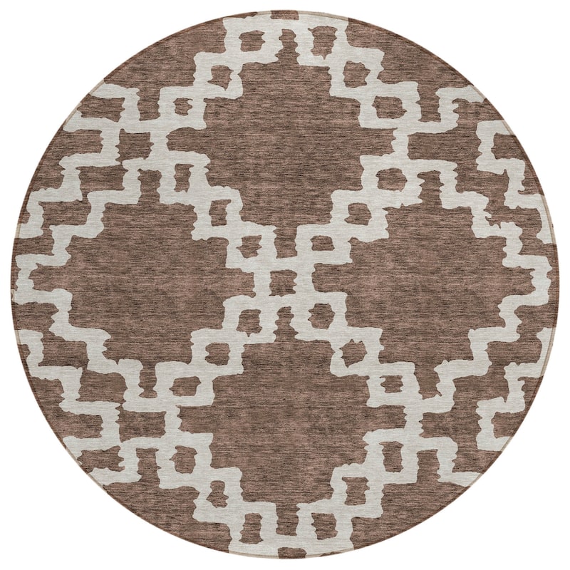 HomeRoots Geometric Transitional Rectangle Outdoor Rug