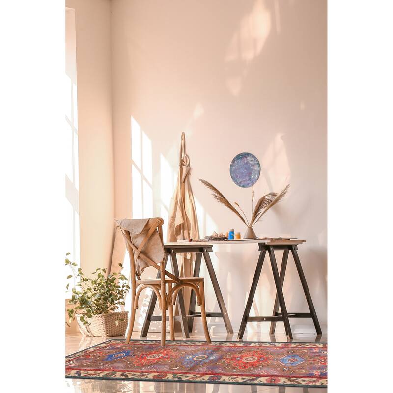 ECARPETGALLERY Hand-knotted Konya Anatolian Brown Wool Rug - 3'7 x 6'7