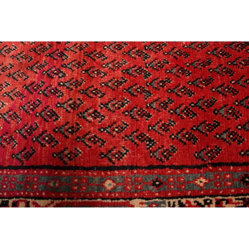 ECARPETGALLERY Hand-knotted Andelz Red Wool Rug - 3'5 x 9'11