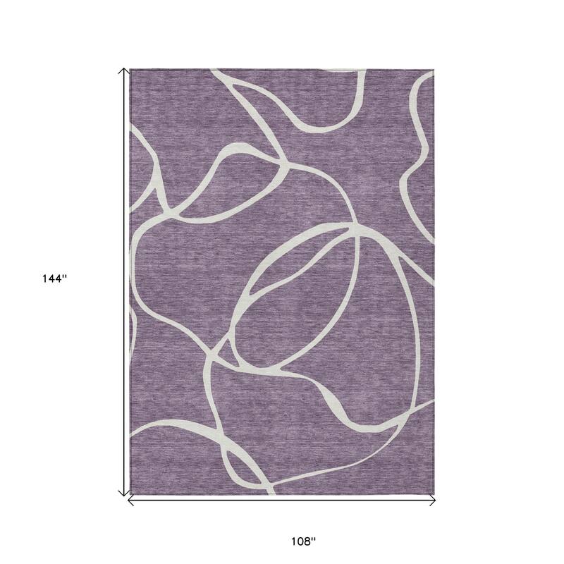 HomeRoots Abstract Transitional Rectangle Outdoor Rug