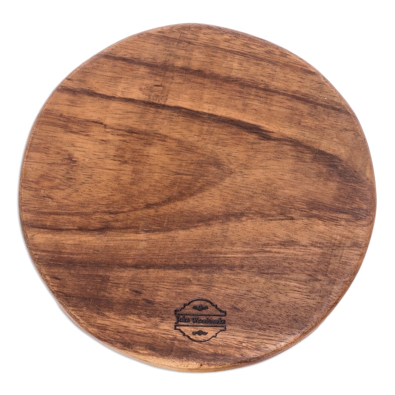 Novica Handmade Little Pleasures Wood Snack Plate