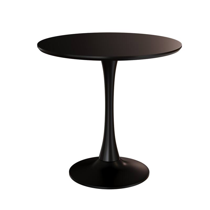 Round Dining Table,31.5" Tulip Table Dining Table 2-4 People with MDF Table Top & Pedestal Base