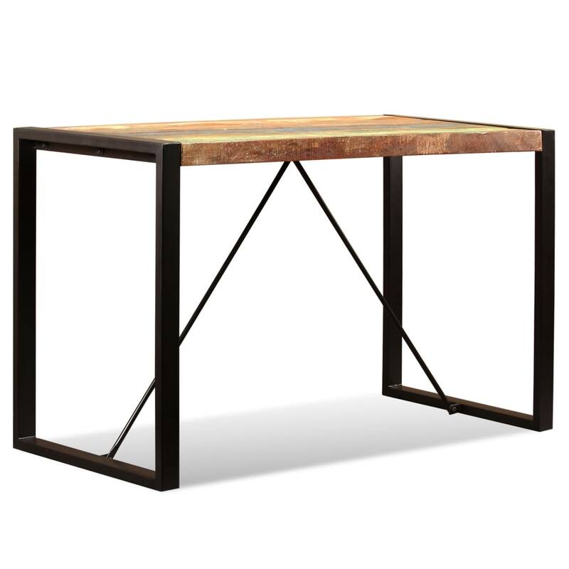 vidaXL Dining Table Solid Reclaimed Wood 47.2" - Multi