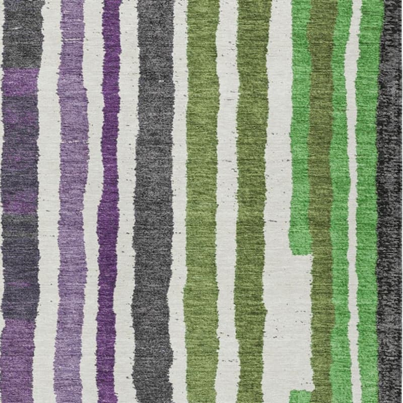 HomeRoots Striped Transitional Rectangle Outdoor Rug
