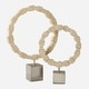 preview thumbnail 1 of 2, Uttermost 18167 Ivory Fusion Resin Stone Rings Sculpture - Set of 2 Ivory