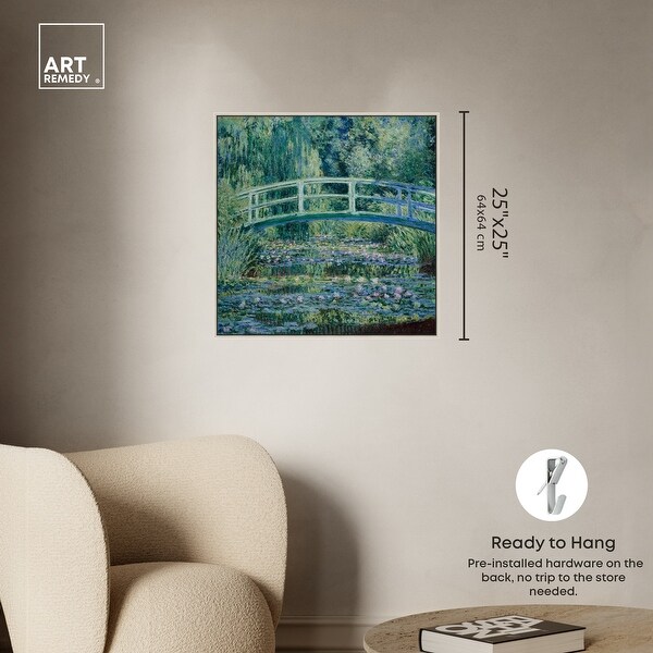 Monet-Water Lilies And Japanese Bridge Blue Monet Art Prints