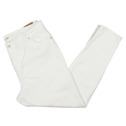 Levi's Womens Skinny Jeans Solid High Rise - White - 20W