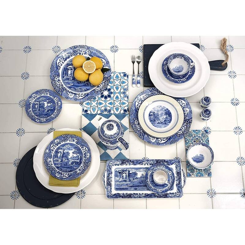 Spode Blue Italian Brocato Plate
