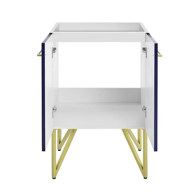 Annecy 24 Navy Blue Bathroom Vanity Cabinet Only (Sm-Bv212Nb)