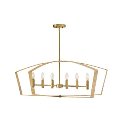 Lark 83645 Sammi 6 Light 40" Wide Linear Chandelier