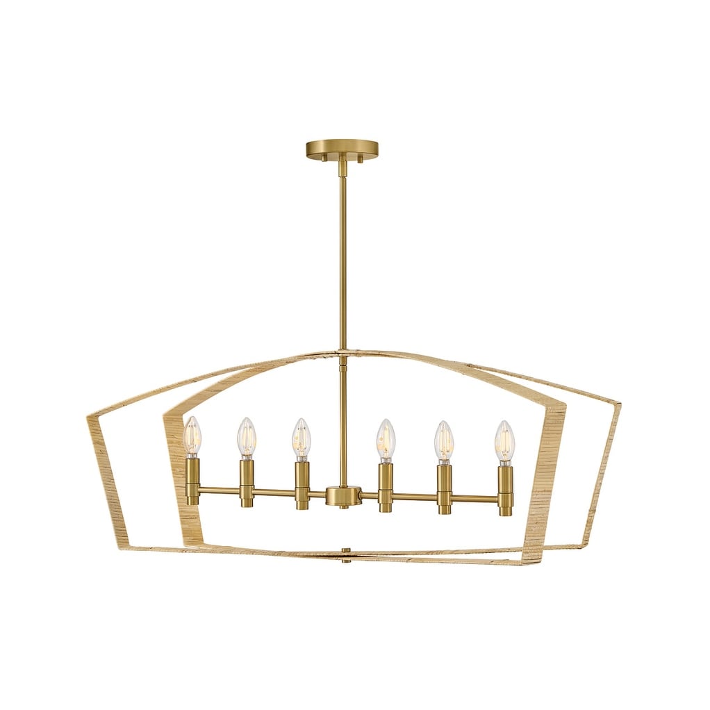 Lark 83645 Sammi 6 Light 40" Wide Linear Chandelier
