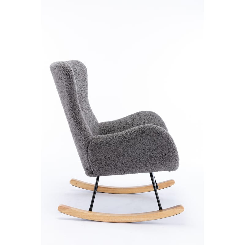 Teddy Fabric Rocking Chair Accent Chair