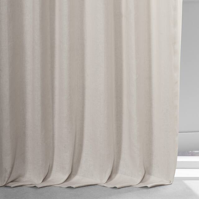 Exclusive Fabrics French Linen Lined Curtain Panel (1 Panel)
