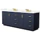 Option Dark Blue / Giotto Quartz Top / Brushed Gold