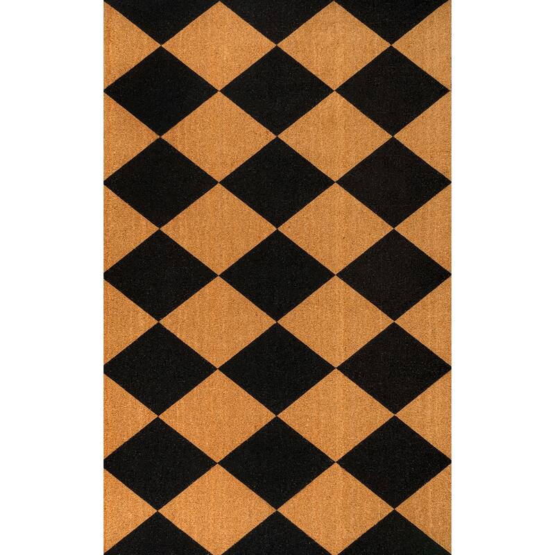 JONATHAN Y Classic Natural Coir Indoor/Outdoor Mat